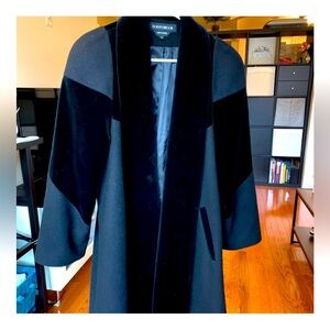 Vintage Donny Brook 100% Wool Black Coat